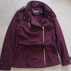 Last Chance before donating - Kenneth Cole Reaction Burgundy Trench Coat